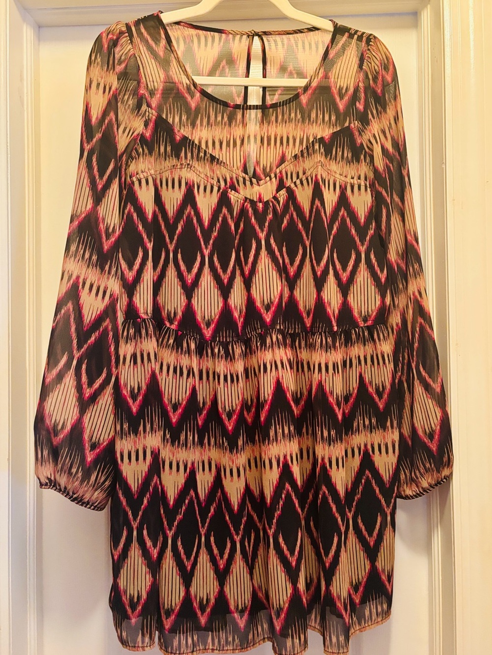 Gently used, EXPRESS Aztec Swing Midi Dress